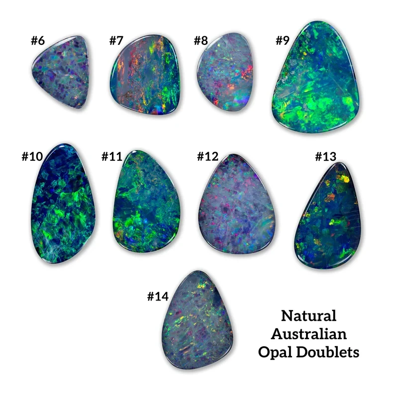 Select from Rainbow Colors Flashing Natural Australian Opal Doublets Parcel|Black Opal|coober pedy|Australia