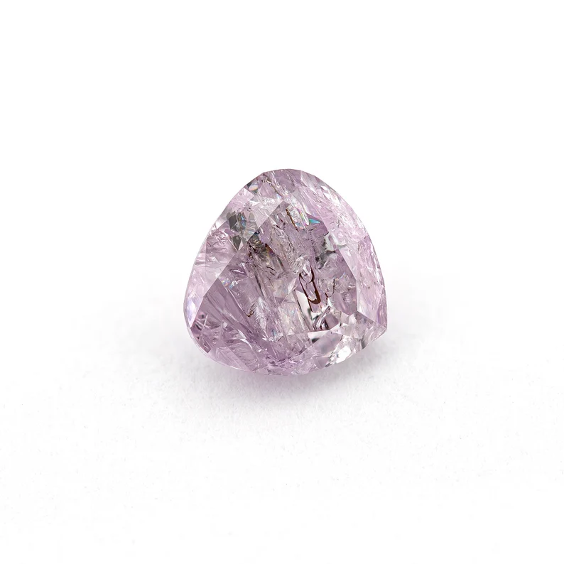 0.63ct Untreated Fancy Intense Purple Pink Natural Diamond Heart Shape Pear|mined|Real|Custom Jewelry|Jewelry Maker|Rare|earthmined